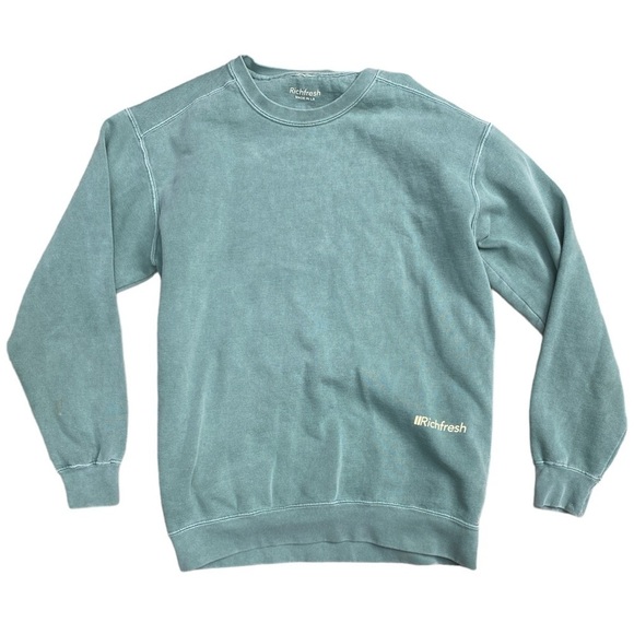 Richfresh / rare seafoam green pullover sweatshirt top crewneck M - Picture 1 of 5